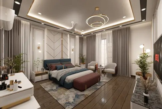 MASTER BED INTERIOR DESIGN
